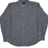 Ralph Lauren Checked Shirt - XL Blue Cotton