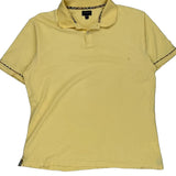 Burberry Polo Shirt - Large Yellow Cotton