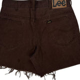 Lee Denim Shorts - 30W US 6 Brown Denim