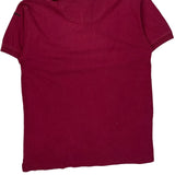 Adidas Polo Shirt - Medium Red Cotton