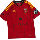 Phoenix Rising 2022/23 Home Shirt Adidas Striped Football Shirt - Large Red Polyester
