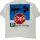 Blue Angels Oneita Graphic T-Shirt - 2XL White Cotton