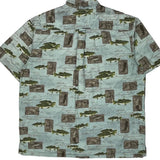 River Lodge Columbia Graphic Short Sleeve Shirt - Large Multicoloured Cotton