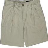 Greg Norman Shorts - 32W 10L Beige Cotton Blend