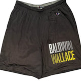 Baldwin Wallace Champion Sport Shorts - Large Black Polyester