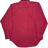 Levis Striped Shirt - Medium Red Cotton