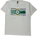 Lenexa Triathlon 97 Fruit Of The Loom Graphic T-Shirt - Large White Cotton