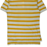Polo By Ralph Lauren Striped Polo Shirt - Large White Cotton