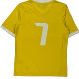 Age 15-16 Brantford Galaxy Youth Adidas Football Shirt - XL Yellow Polyester