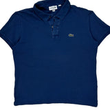 Lacoste Slim Fit Polo Shirt - Large Blue Cotton
