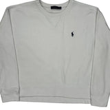Polo By Ralph Lauren Sweatshirt - Large White Cotton
