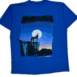 Made In USA Marlboro Graphic T-Shirt - XL Blue Cotton