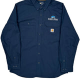 Richfield Homes Carhartt Shirt - Large Navy Polyester