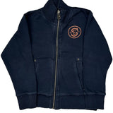 Age 6-8 Diesel Graphic Jacket - Small Navy Cotton