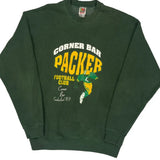 Corner Bar Packer Football Club Fruit Of The Loom Graphic Sweatshirt - XL Green Cotton Blend