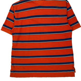 Tommy Hilfiger Striped Polo Shirt - XL Orange Cotton