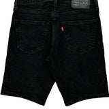 Levis Denim Shorts - 29W 10L Black Cotton