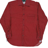 Tommy Hilfiger Polka Dot Patterned Shirt - Large Red Cotton
