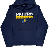 Pacers Basketball Nba Hoodie - Large Navy Cotton