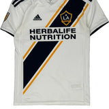 La Galaxy Herbalife 2018 Adidas Football Shirt - Small White Polyester