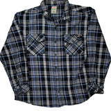 Dickies Checked Flannel Shirt - 2XL Black Cotton