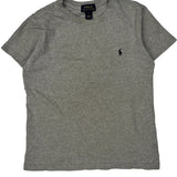 Age 7 Polo By Ralph Lauren T-Shirt - Medium Gray Cotton