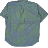 Ralph Lauren Checked Short Sleeve Shirt - Large Blue Cotton