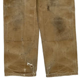 Carhartt Double Knee Carpenter Trousers - 32W 30L Brown Cotton