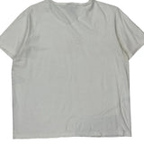 Just Do It Nike T-Shirt - Large White Cotton