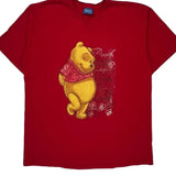 Disney Cartoon T-Shirt - XL Red Cotton