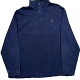 Polo By Ralph Lauren 1/4 Zip - 2XL Navy Cotton