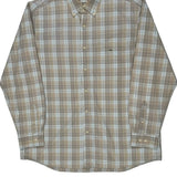 Lacoste Checked Shirt - XL Blue Cotton