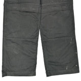 Cat Double Knee Cargo Trousers - 34W 32L Black Cotton