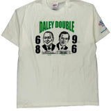 Daley Double Hanes Graphic T-Shirt - XL White Cotton