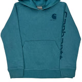 Age 10 Carhartt Hoodie - Medium Blue Cotton Blend