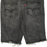 Levis Denim Shorts - 34W 11L Grey Cotton