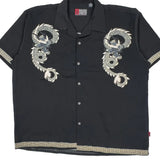 Pineapple Connection Hawaiian Shirt - 2XL Black Polyester