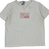Just Do It Nike T-Shirt - Large White Cotton