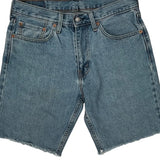 Levis Denim Shorts - 32W 10L Light Wash Denim