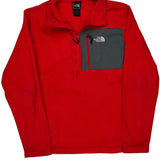 The North Face Fleece - Large Red Polyester