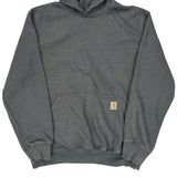 Rain Defender Carhartt Hoodie - Large Gray Cotton Blend