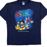 Disney Dreams Florida Disney Cartoon T-Shirt - Large Navy Cotton