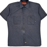 Dickies Short Sleeve Shirt - Medium Grey Cotton Blend