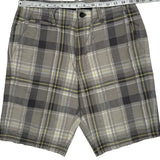 Calvin Klein Checked Chino Shorts - 30W 11L Multicoloured Cotton