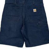 Carhartt Carpenter Shorts - 35W 10L Navy Cotton