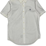 Ralph Lauren Short Sleeve Shirt - Small White Cotton