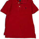Age 6 Polo By Ralph Lauren Polo Shirt - Small Red Cotton