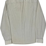 Armani Exchange Striped Shirt - Large White Cotton