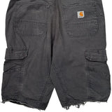 Carhartt Cargo Shorts - 32W 11L Grey Cotton Blend