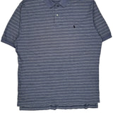 Polo By Ralph Lauren Striped Polo Shirt - XL Blue Cotton